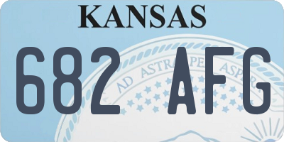 KS license plate 682AFG