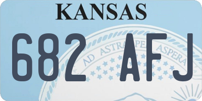 KS license plate 682AFJ
