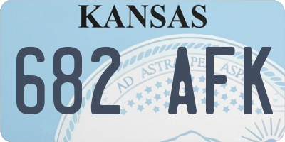 KS license plate 682AFK