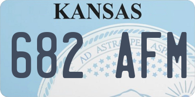 KS license plate 682AFM