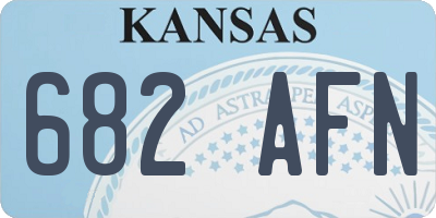 KS license plate 682AFN