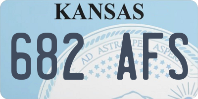 KS license plate 682AFS