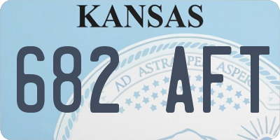 KS license plate 682AFT