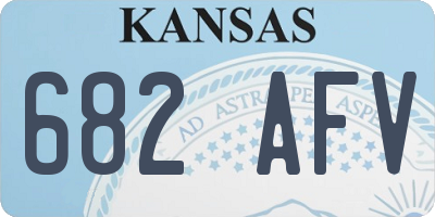 KS license plate 682AFV