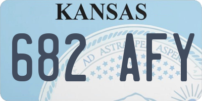KS license plate 682AFY