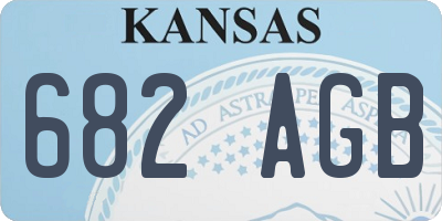 KS license plate 682AGB