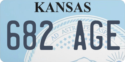 KS license plate 682AGE