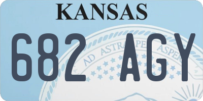 KS license plate 682AGY