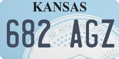 KS license plate 682AGZ