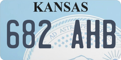 KS license plate 682AHB