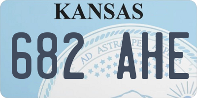 KS license plate 682AHE