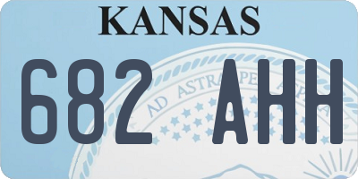KS license plate 682AHH