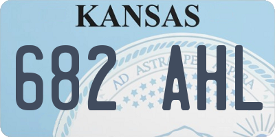 KS license plate 682AHL