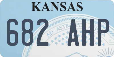 KS license plate 682AHP