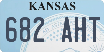 KS license plate 682AHT