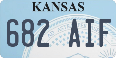 KS license plate 682AIF