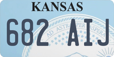 KS license plate 682AIJ