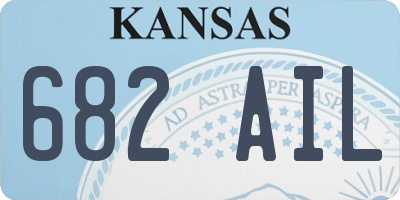 KS license plate 682AIL
