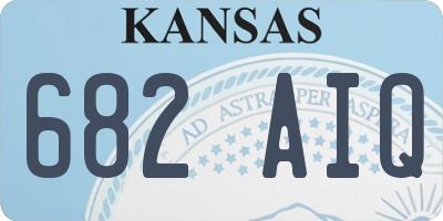KS license plate 682AIQ