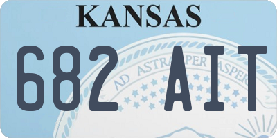 KS license plate 682AIT