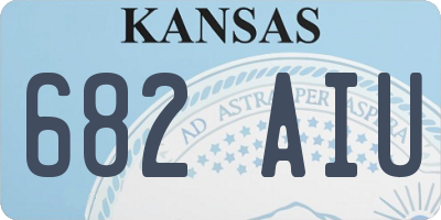 KS license plate 682AIU
