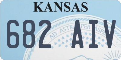 KS license plate 682AIV