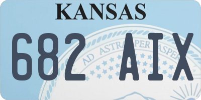 KS license plate 682AIX