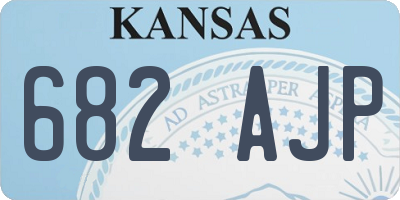 KS license plate 682AJP