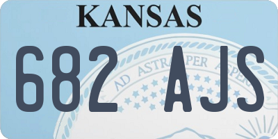KS license plate 682AJS
