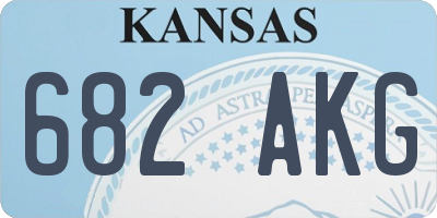 KS license plate 682AKG