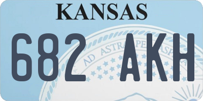 KS license plate 682AKH