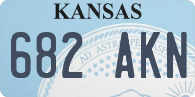 KS license plate 682AKN