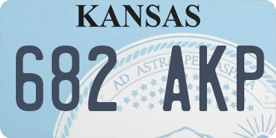 KS license plate 682AKP