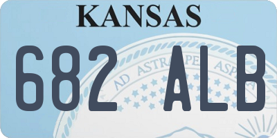 KS license plate 682ALB
