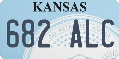 KS license plate 682ALC