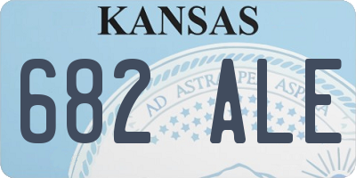 KS license plate 682ALE