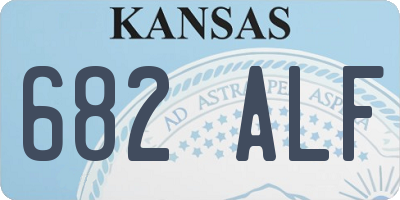 KS license plate 682ALF