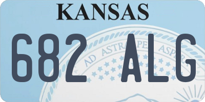KS license plate 682ALG