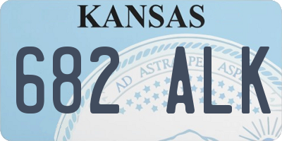 KS license plate 682ALK