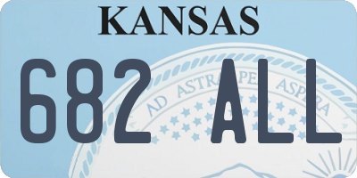 KS license plate 682ALL