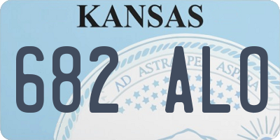 KS license plate 682ALO