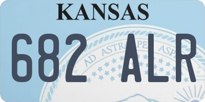 KS license plate 682ALR