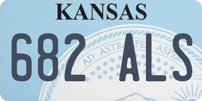KS license plate 682ALS
