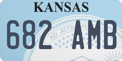 KS license plate 682AMB