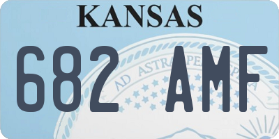 KS license plate 682AMF