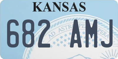 KS license plate 682AMJ