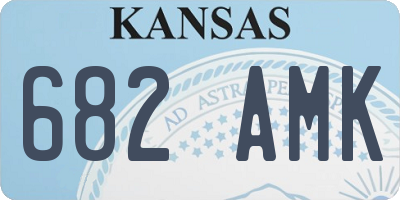 KS license plate 682AMK