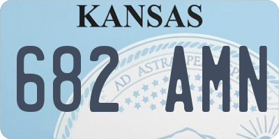 KS license plate 682AMN