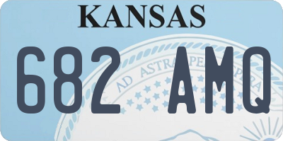 KS license plate 682AMQ