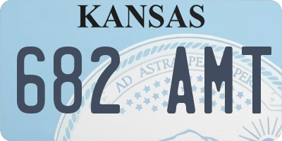KS license plate 682AMT